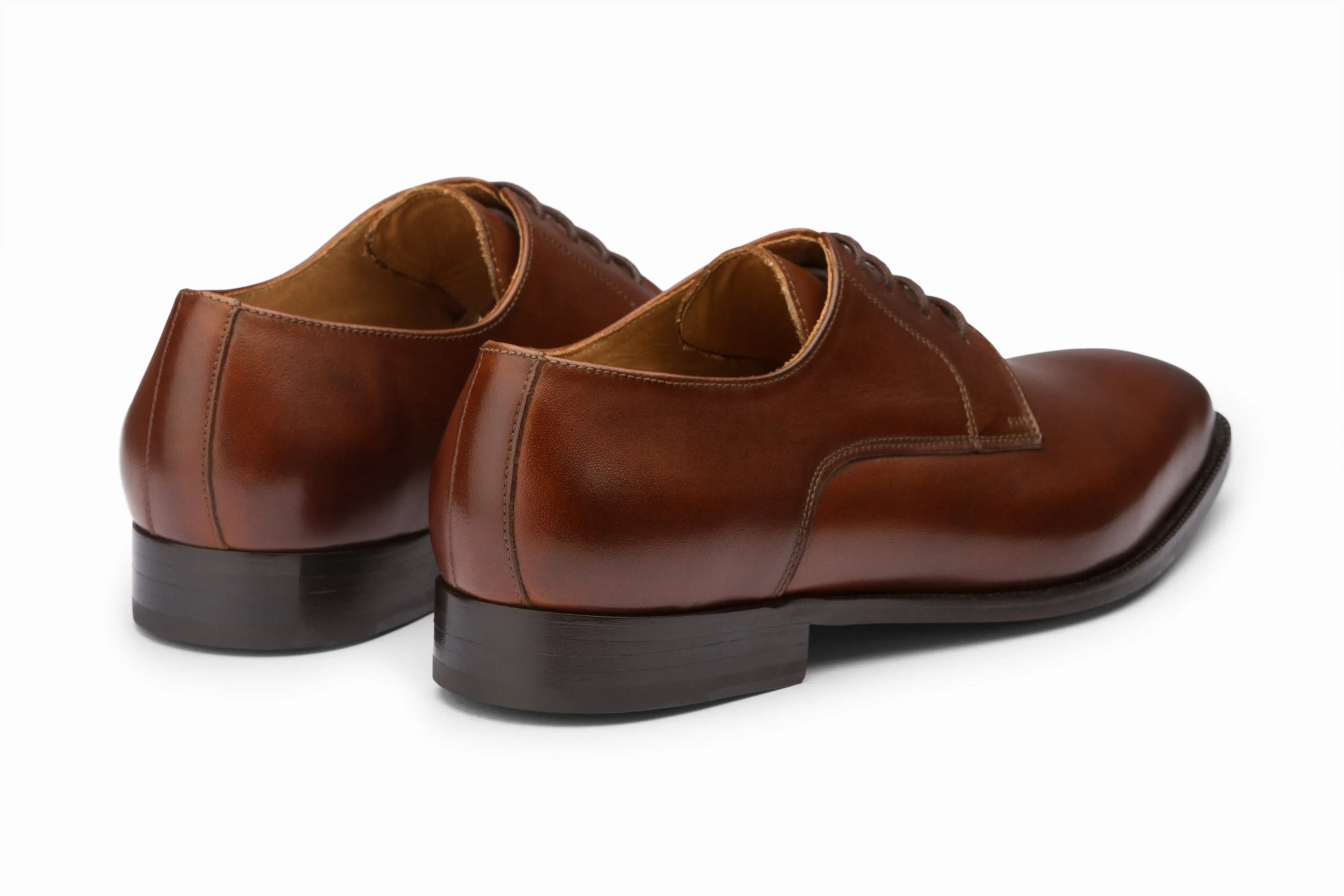 Brown Plain Derby shoes - Top choice for stylish footwear