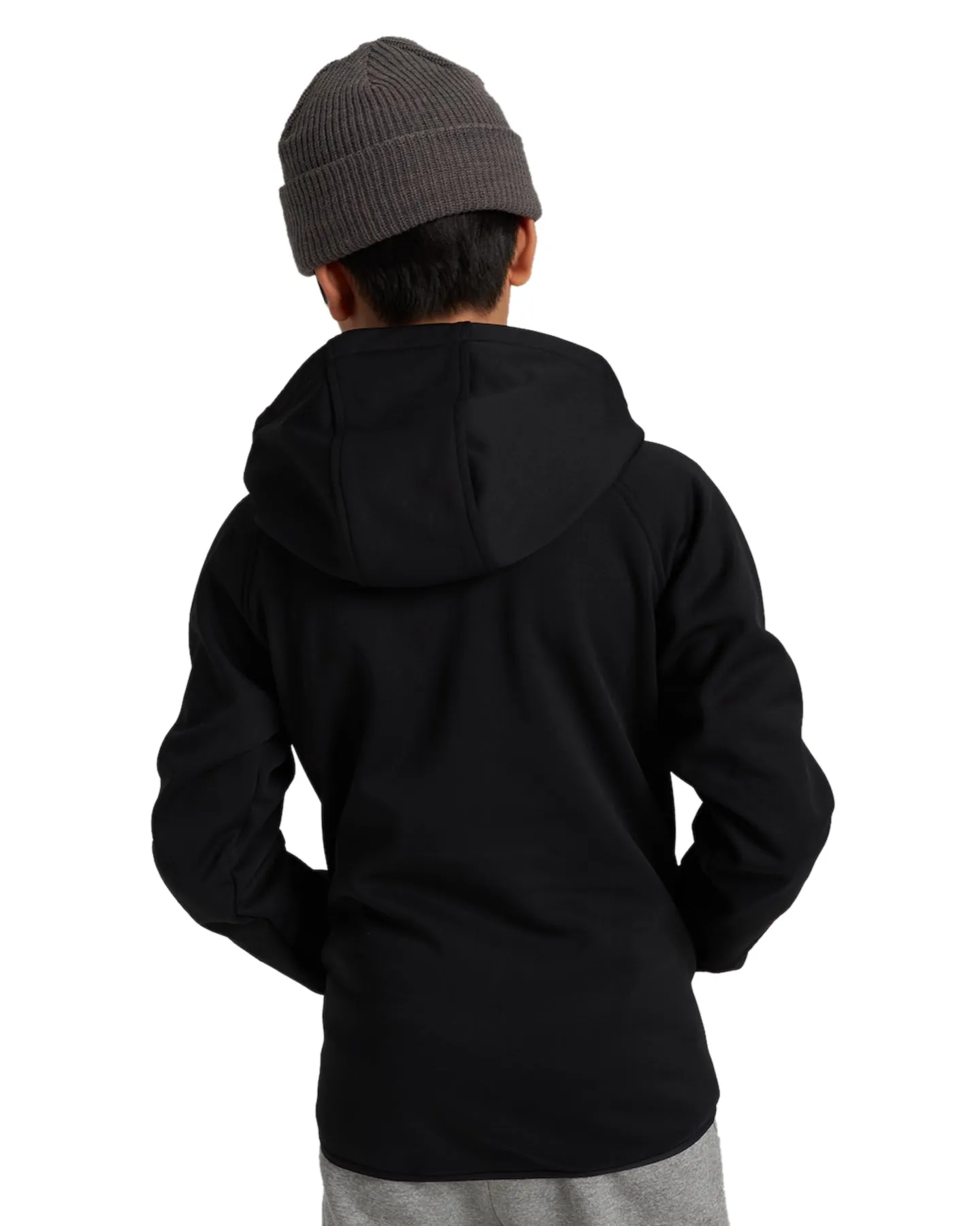 Burton Crown Weatherproof Full-Zip Fleece, Kids, True Black.