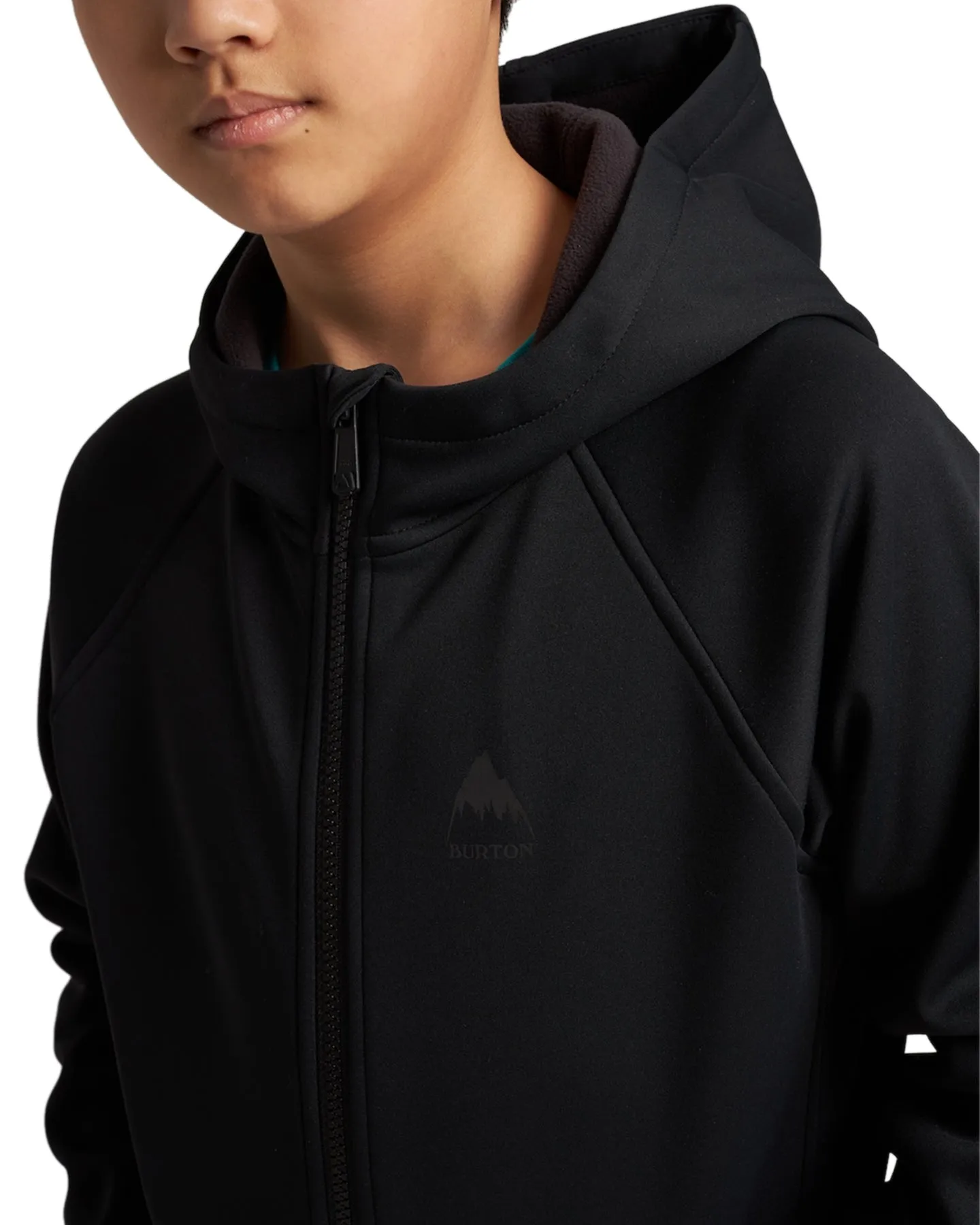 Burton Crown Weatherproof Full-Zip Fleece, Kids, True Black.