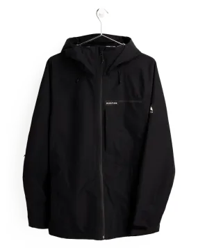 Burton Men's Veridry Rain Jacket - True Black - Gore-Tex 2L - 2023