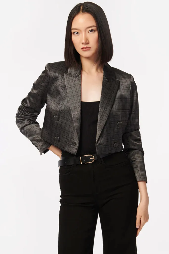 Cami NYC Dotty Blazer | Houndstooth Plaid