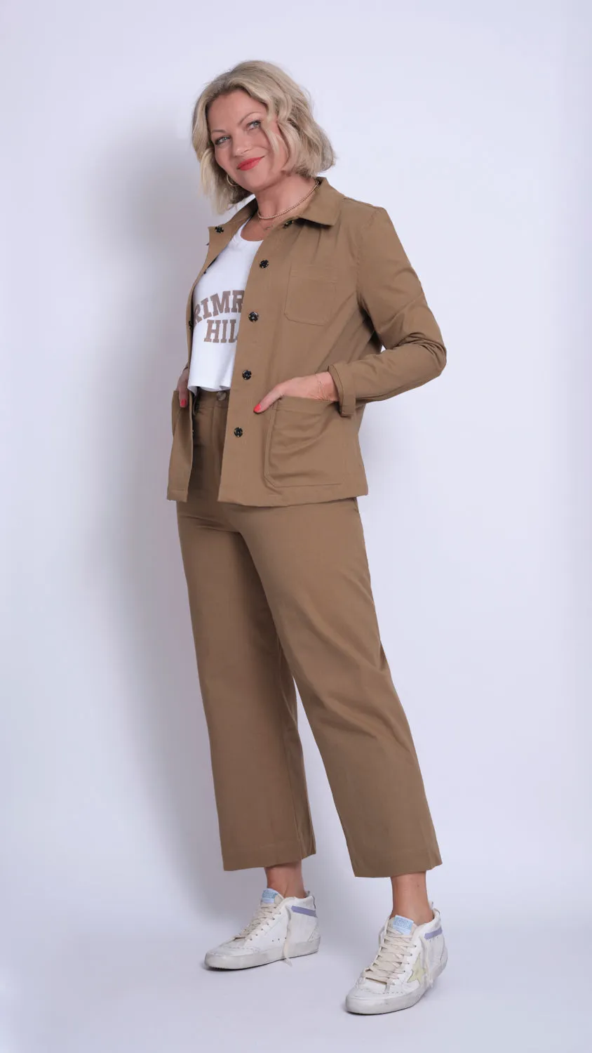 Caramel Sailor Pants in Cotton-Twill fabric