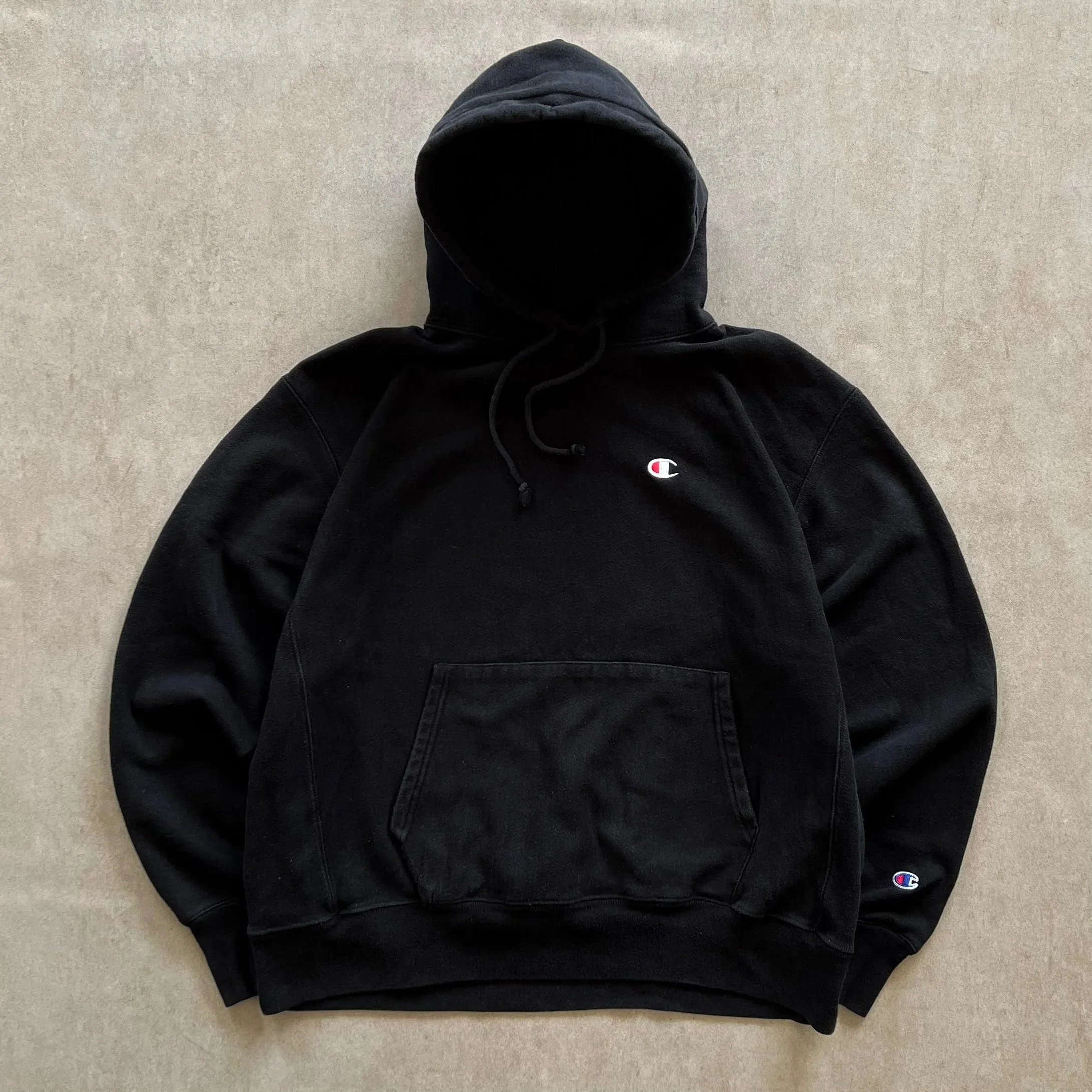 Champion Black Reverse Weave Hoodie - XL