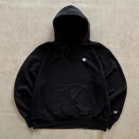 Champion Black Reverse Weave Hoodie - XL