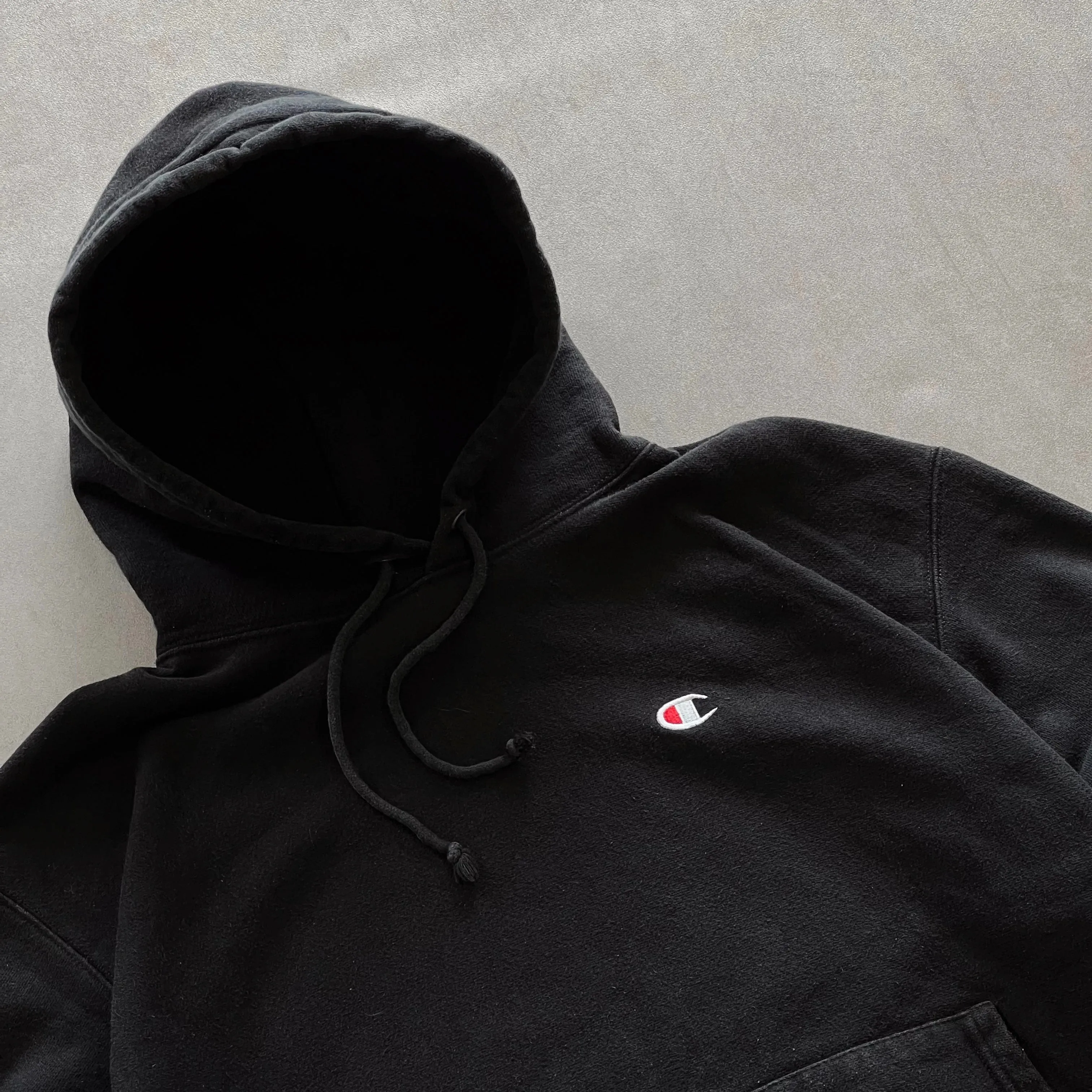 Champion Black Reverse Weave Hoodie - XL