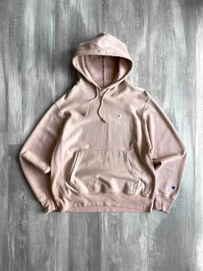 Champion Reverse Weave Pink Biege Hoodie - M