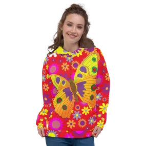 Cheery-o Butterfly Silk Hoody