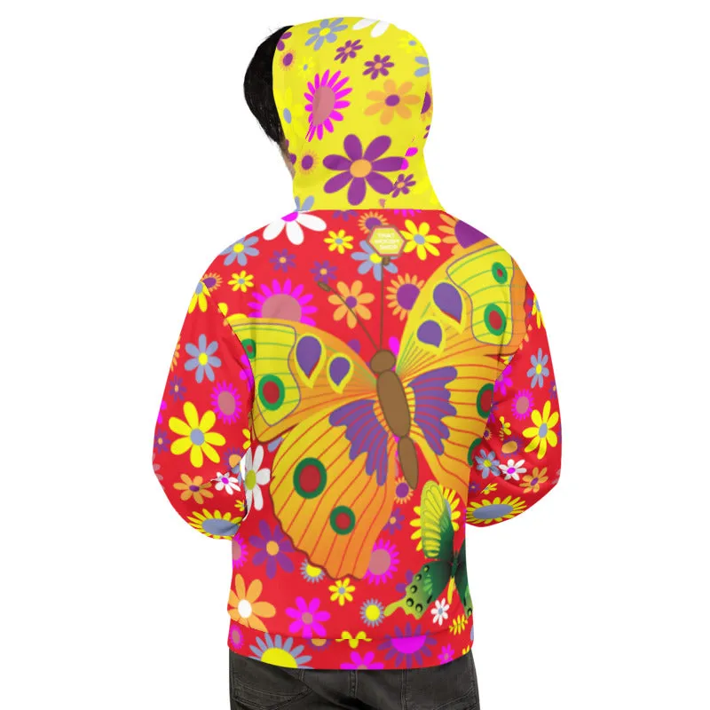 Cheery-o Butterfly Silk Hoody