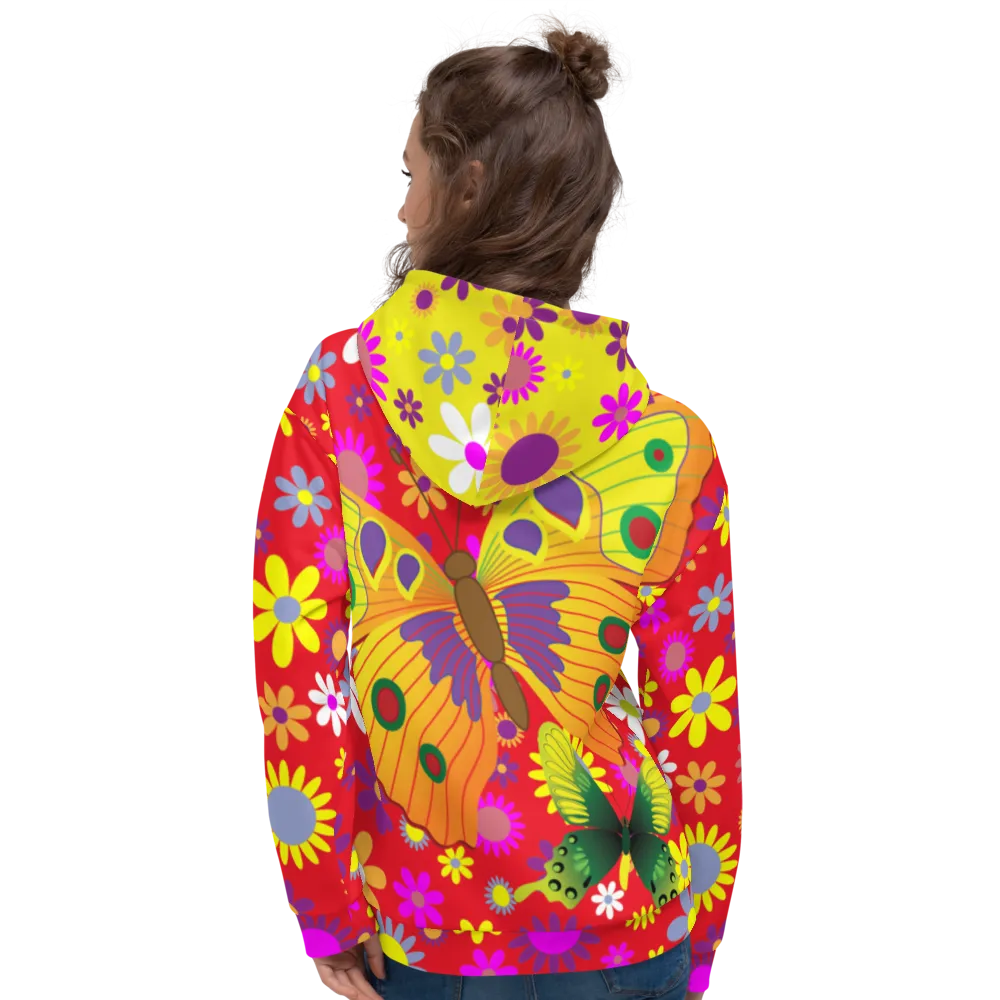 Cheery-o Butterfly Silk Hoody