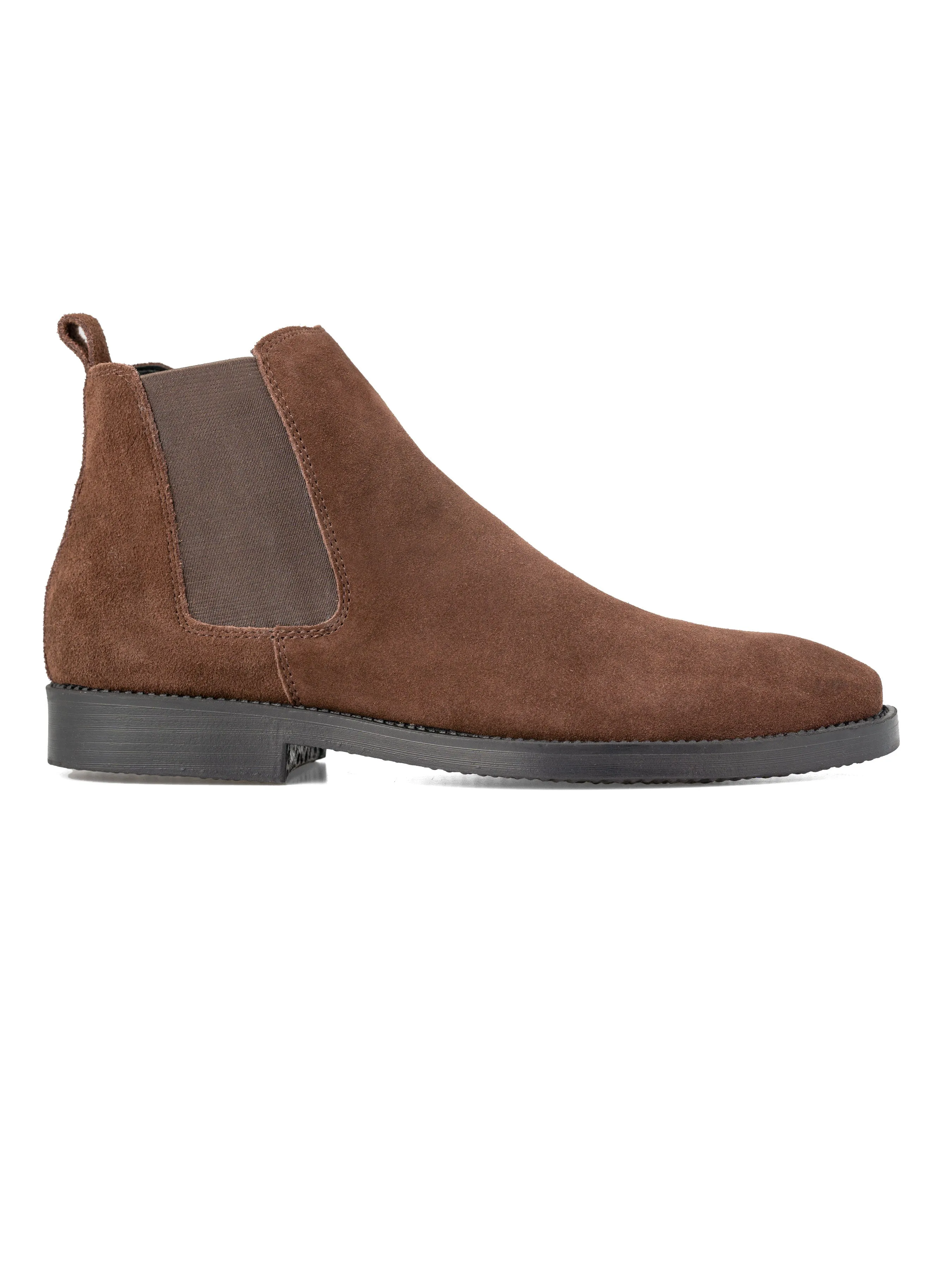 Chelsea Boots Coffee Suede Leather Crepe Sole - Buy Online Now!