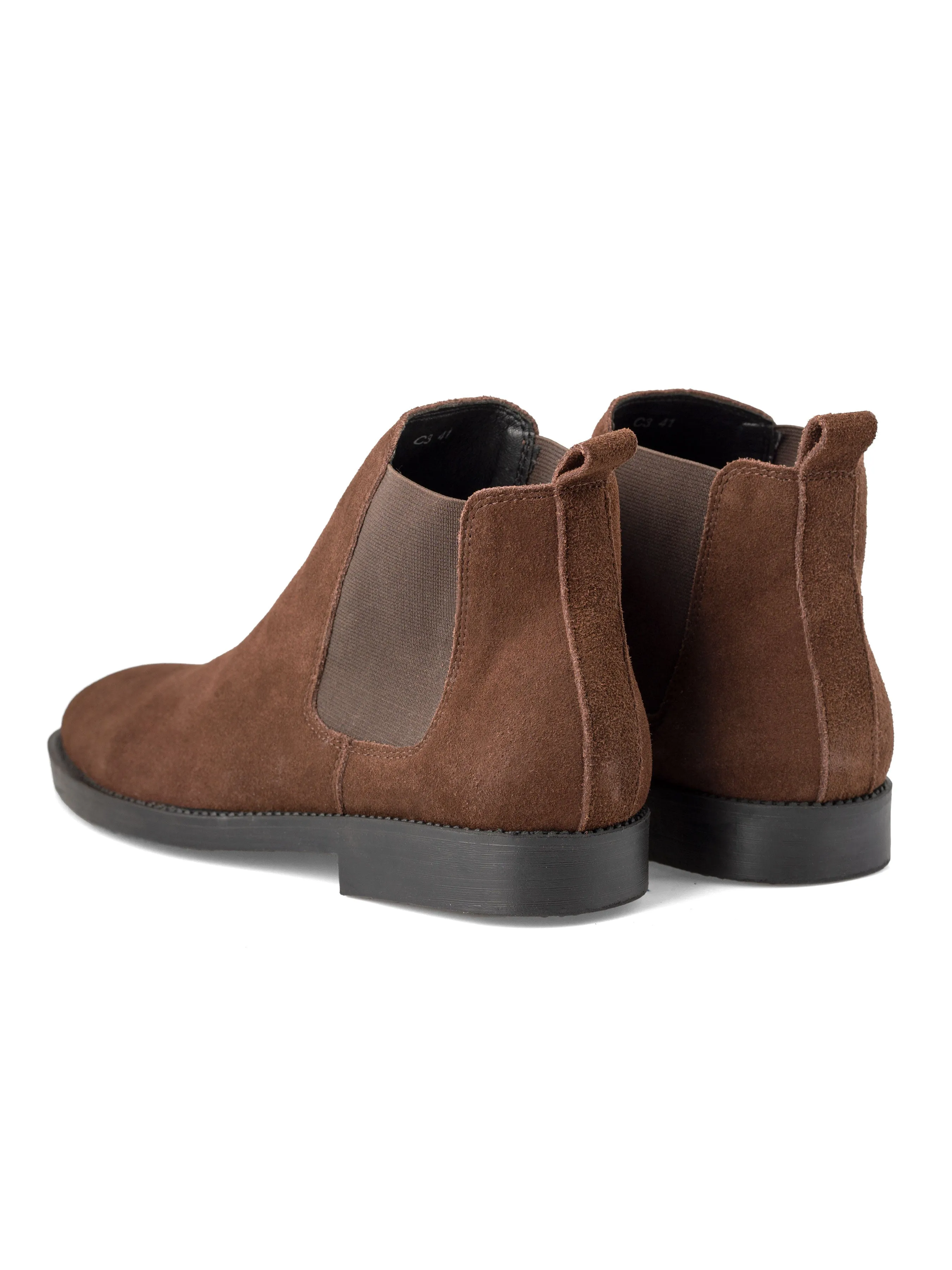 Chelsea Boots Coffee Suede Leather Crepe Sole - Buy Online Now!