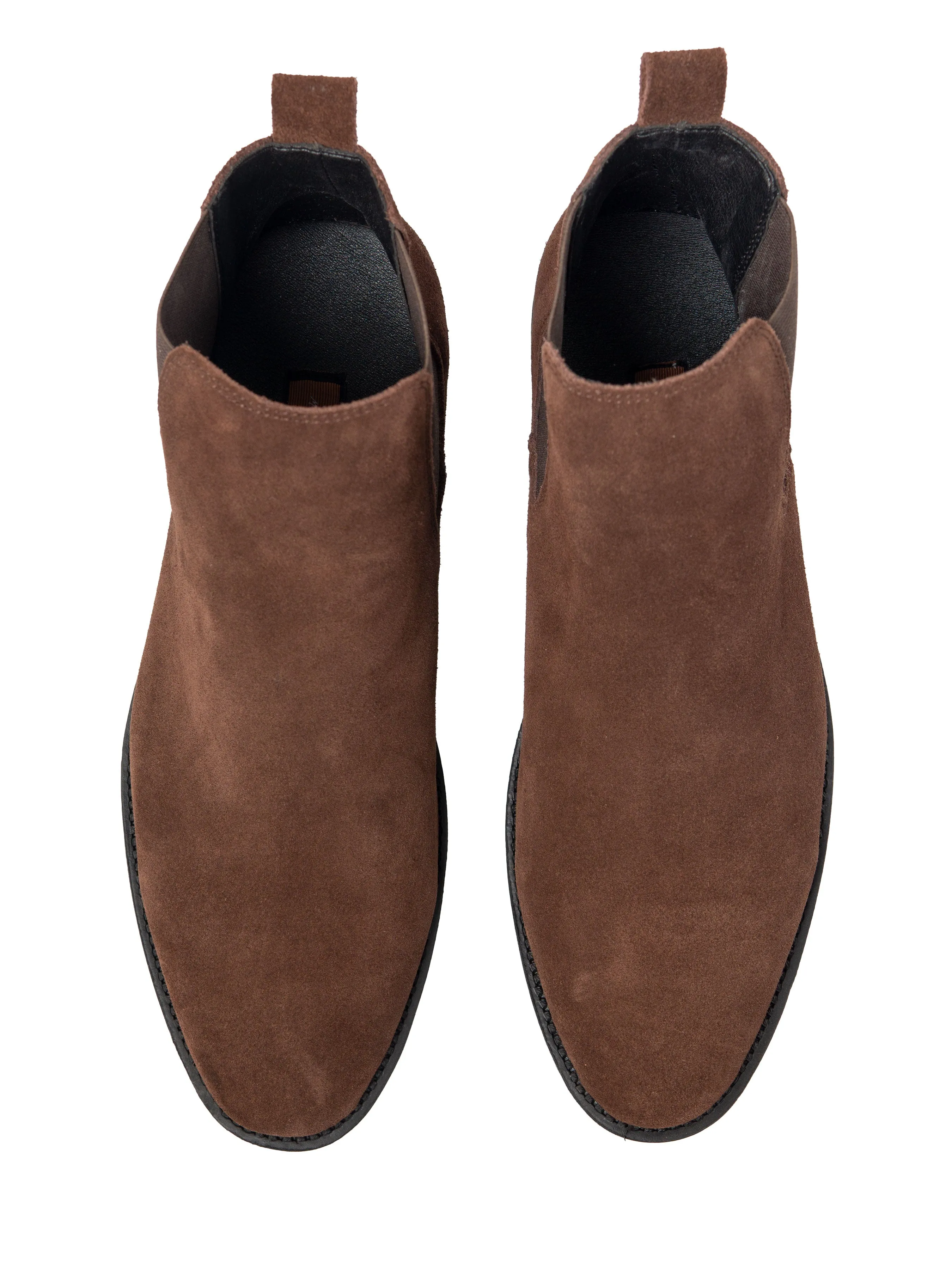 Chelsea Boots Coffee Suede Leather Crepe Sole - Buy Online Now!