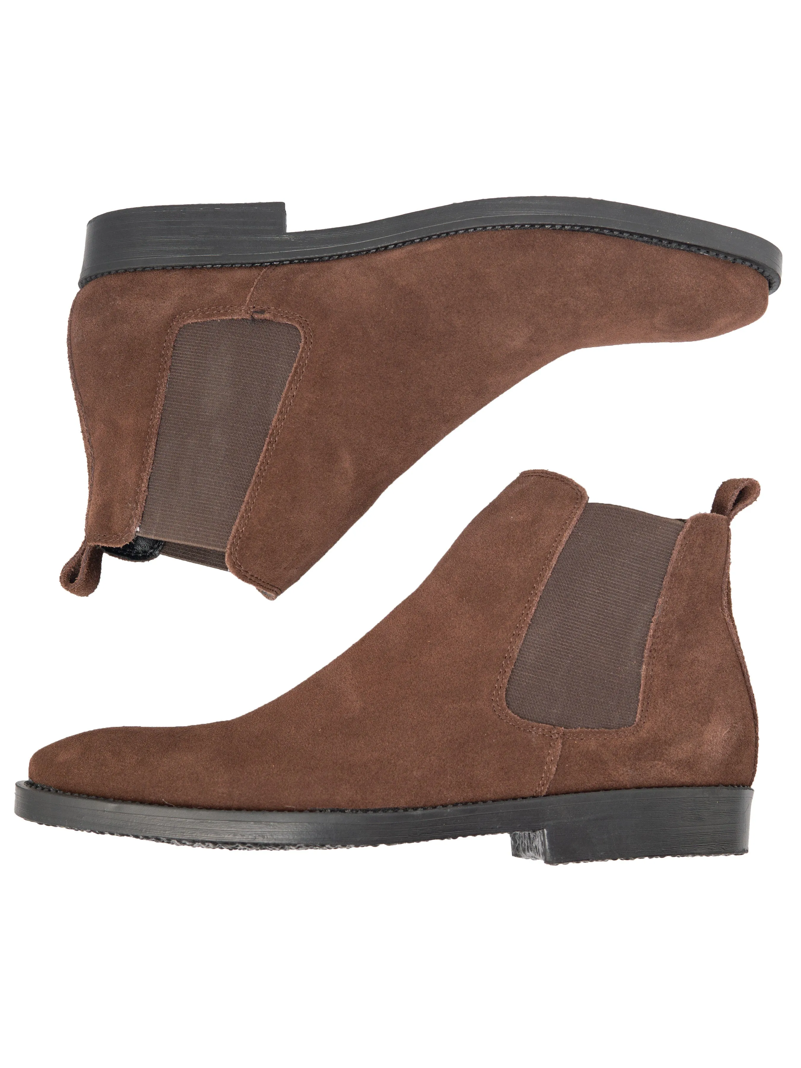 Chelsea Boots Coffee Suede Leather Crepe Sole - Buy Online Now!