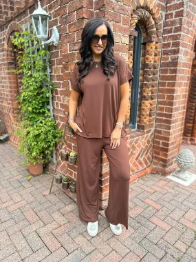 Chocolate Wide Leg Pants Tammy