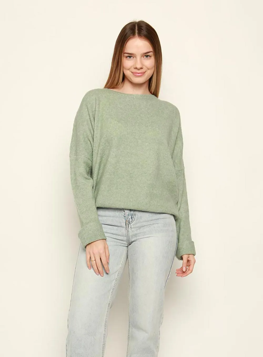 Christina Knit Jumper in Sage