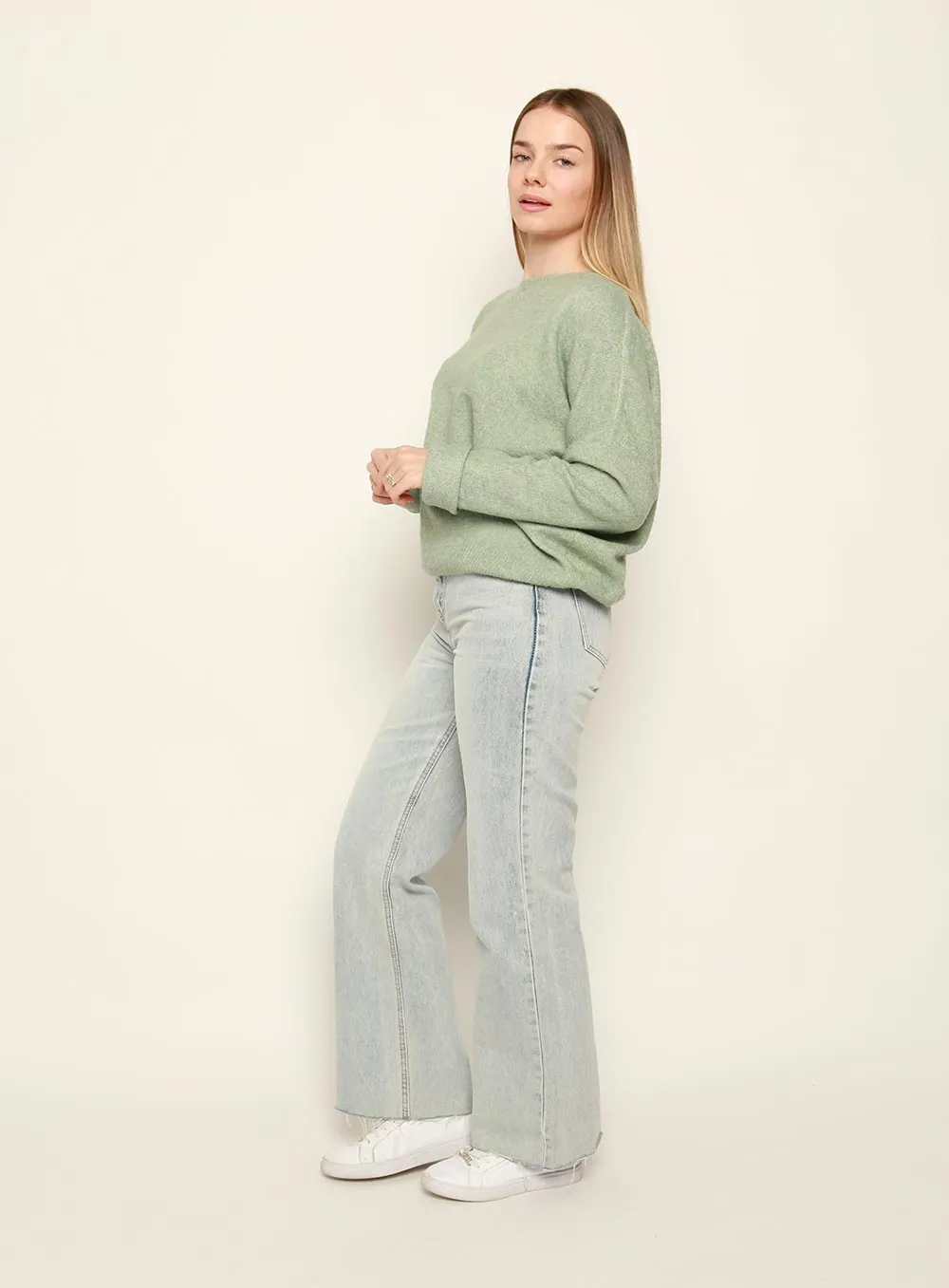 Christina Knit Jumper in Sage