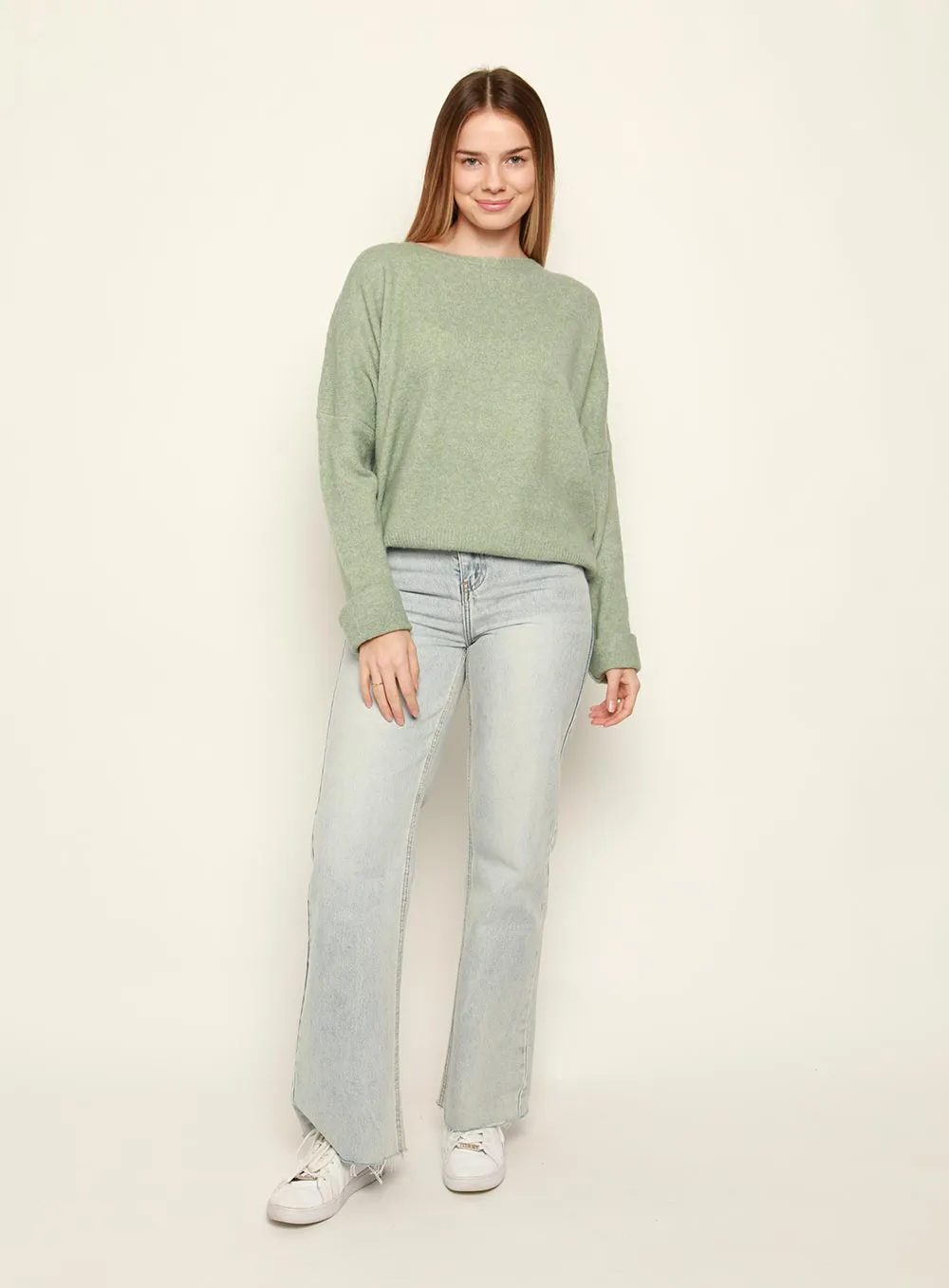 Christina Knit Jumper in Sage