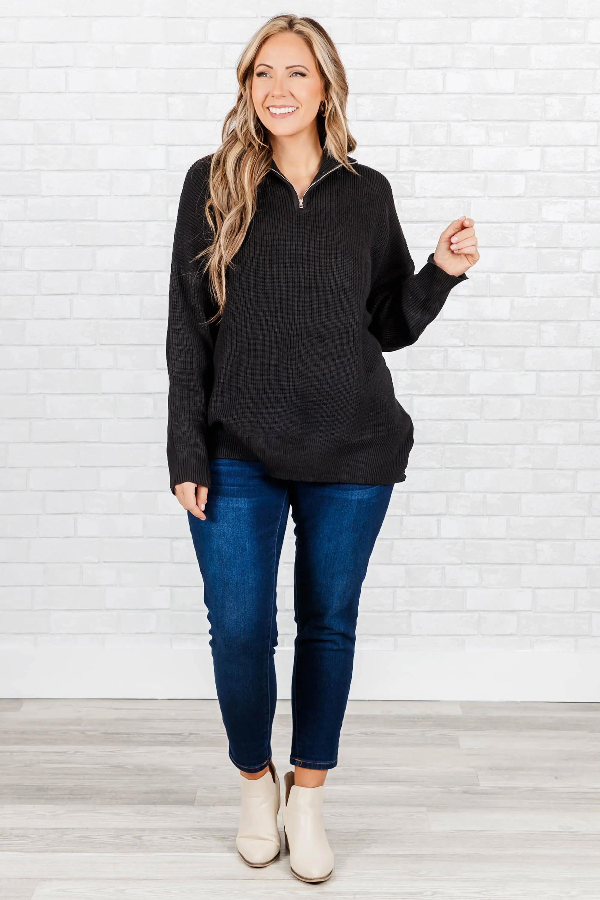 Colder Days Black Pullover