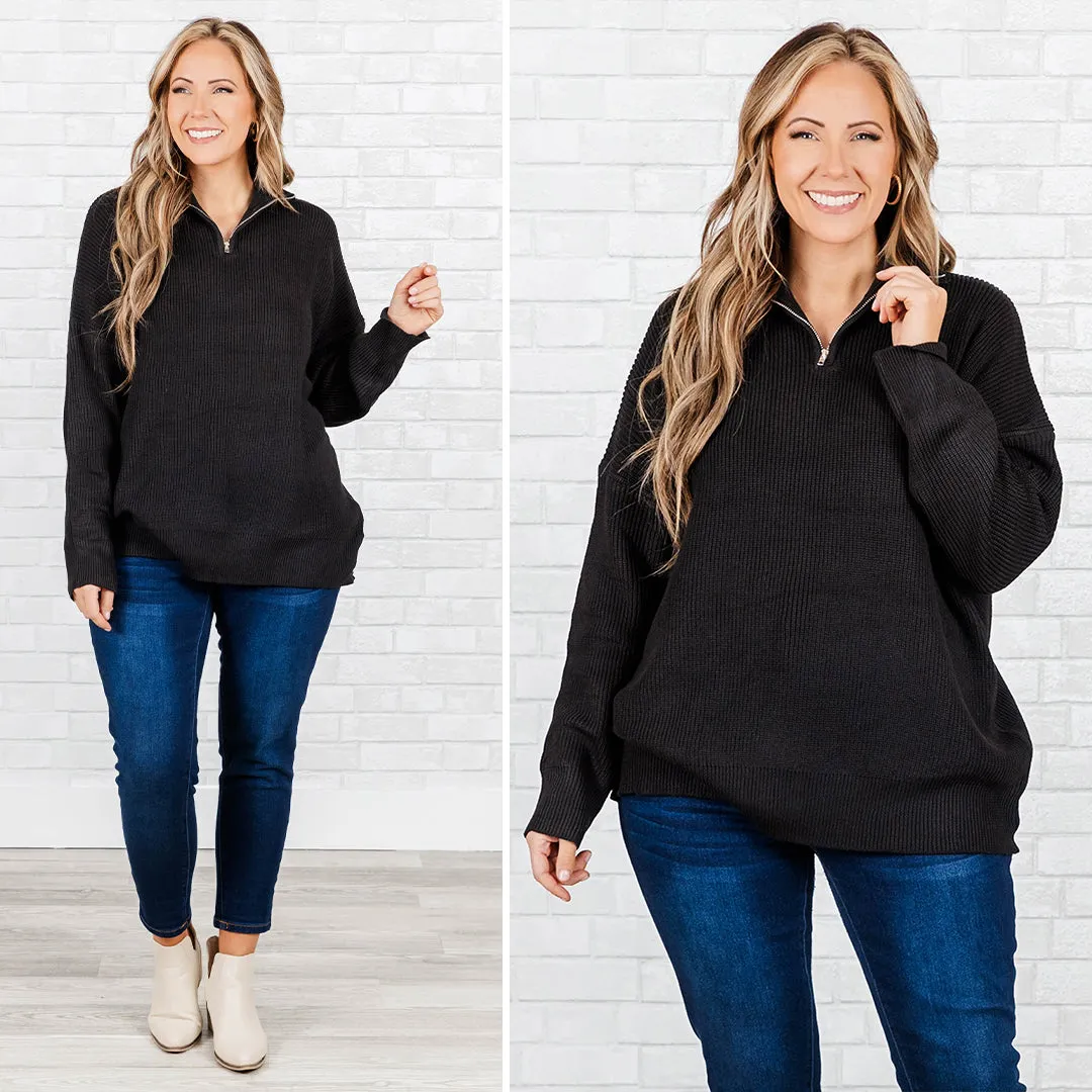 Colder Days Black Pullover