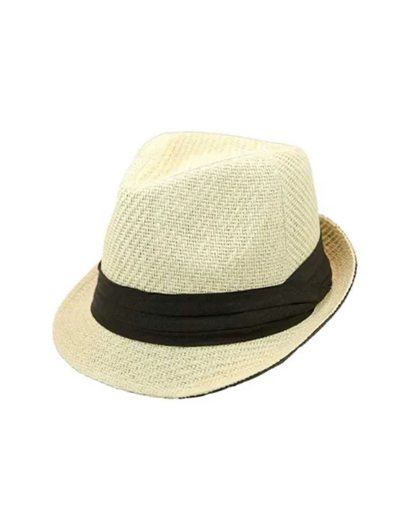 Contrasting Straw Fedora