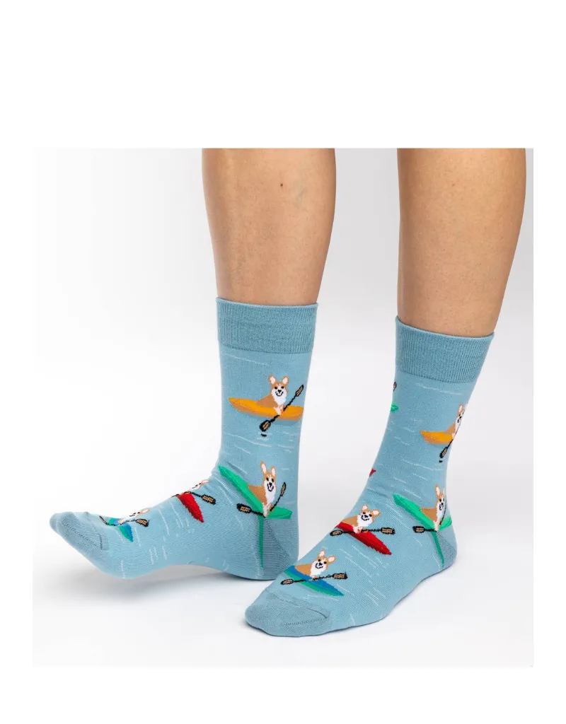 Corgi kayaking socks - Results: Cute and functional corgi-themed socks perfect for kayaking