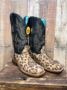 Corral Camel/Black Leopard Print Western Boots