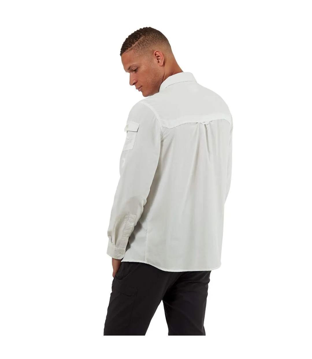 Craghoppers Mens NosiLife Adventure II Long Sleeved Shirt (Optic White) - UTCG1085