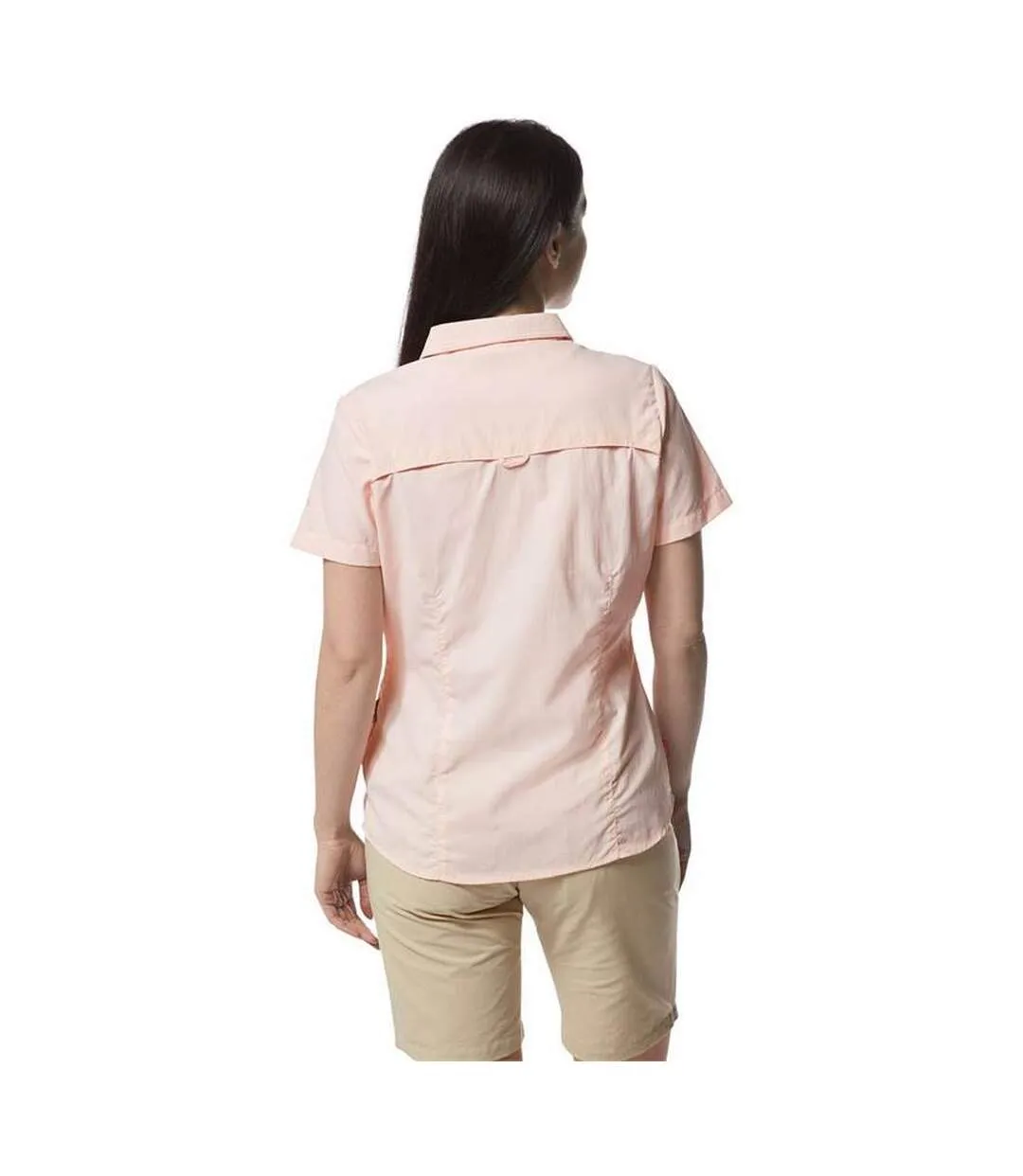 Craghoppers Womens/Ladies NosiLife Adventure II Short Sleeved Shirt (Seashell Pink) - UTCG1128