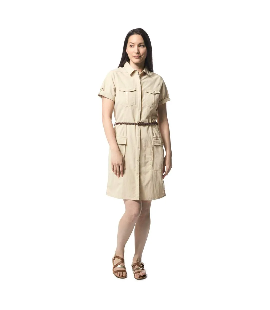 Craghoppers Womens/Ladies NosiLife Savannah Shirt Dress (Desert Sand) - UTCG1057