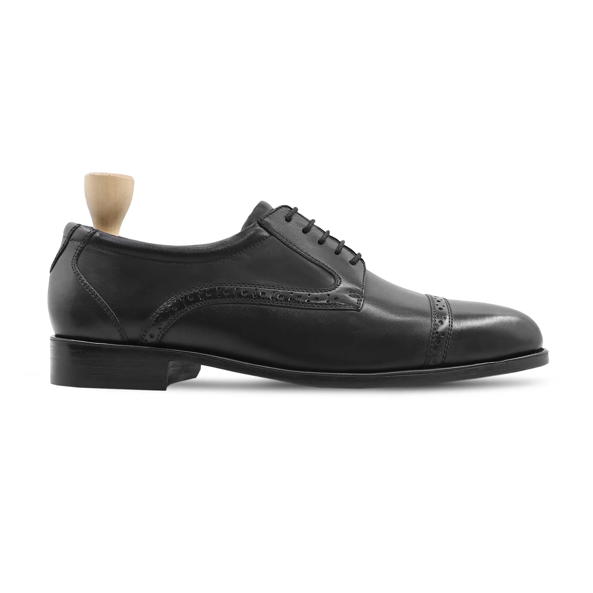 Crispin black derby shoes for men - Shop now and save big!