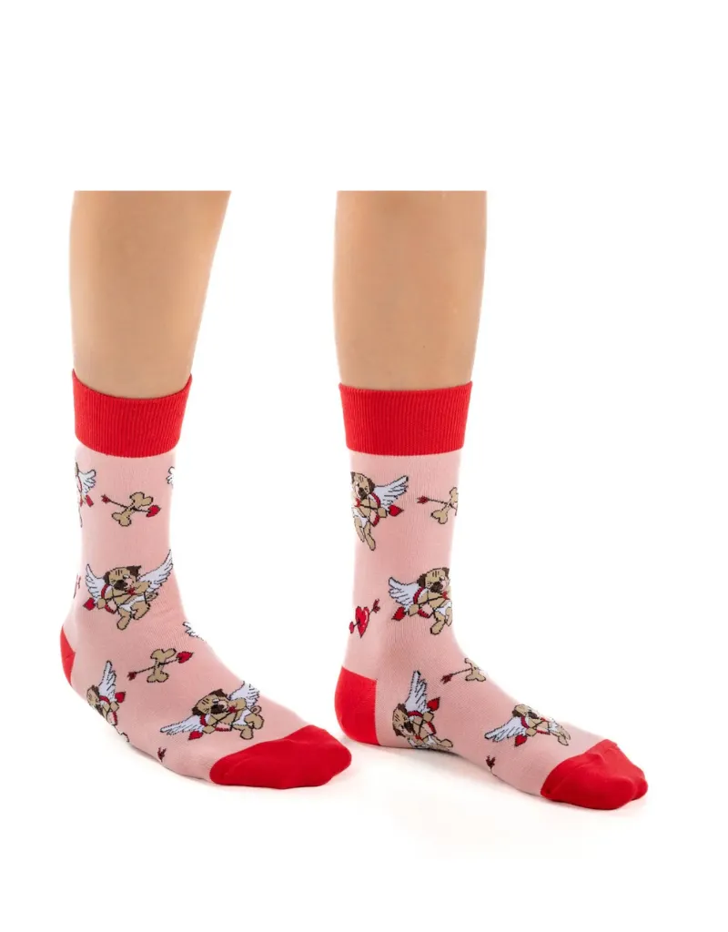 Cute Pugs Socks for Valentine's Day