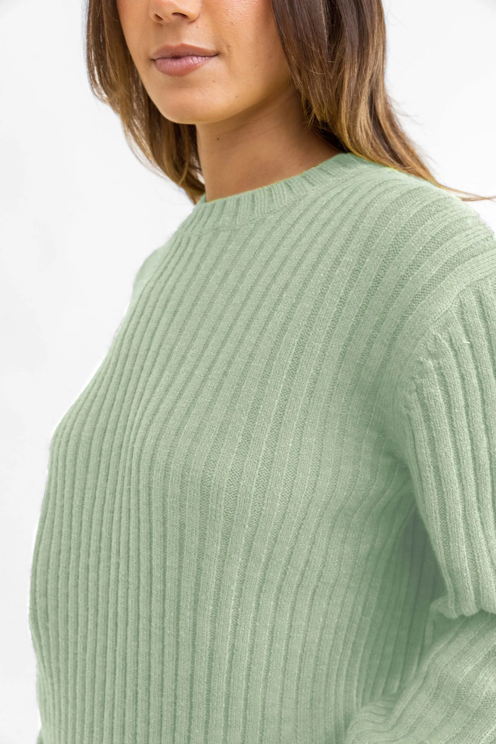 Daisy Knit Sweater Sage