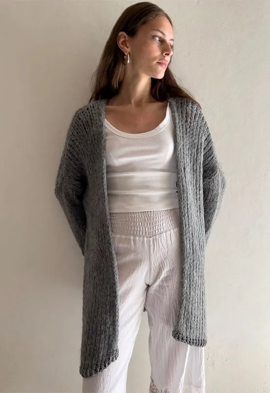 Debbie Katz Kyla Cardigan Grey Lurex