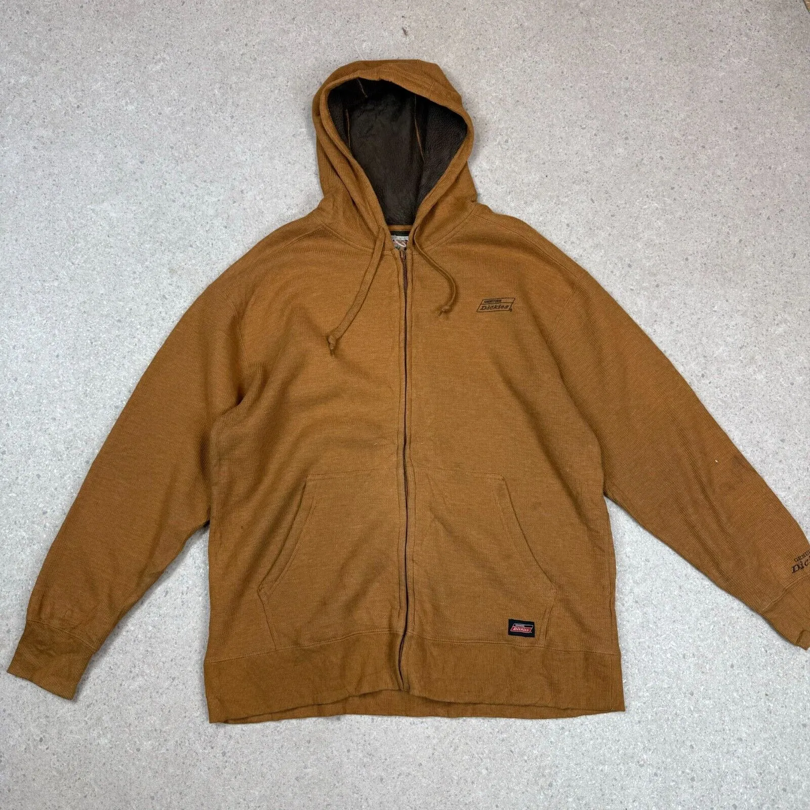 Dickies Sherpa Lines Hoodie XL Tan Colourway