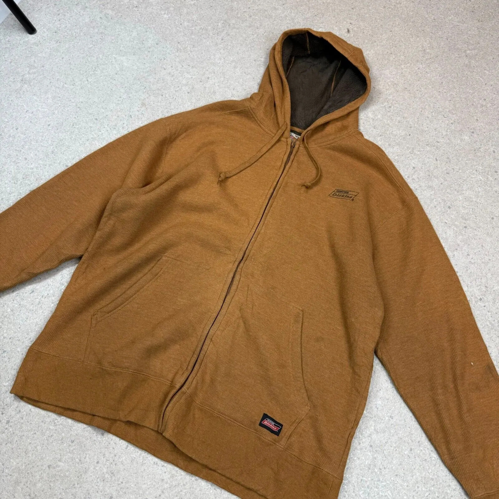 Dickies Sherpa Lines Hoodie XL Tan Colourway