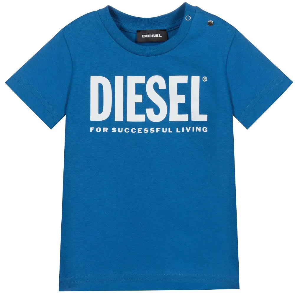 Diesel T-Shirt Logo Blue