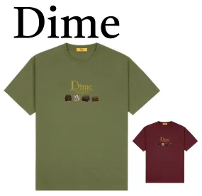 Dime  |Street Style U-Neck Plain Short Sleeves Logo Skater Style