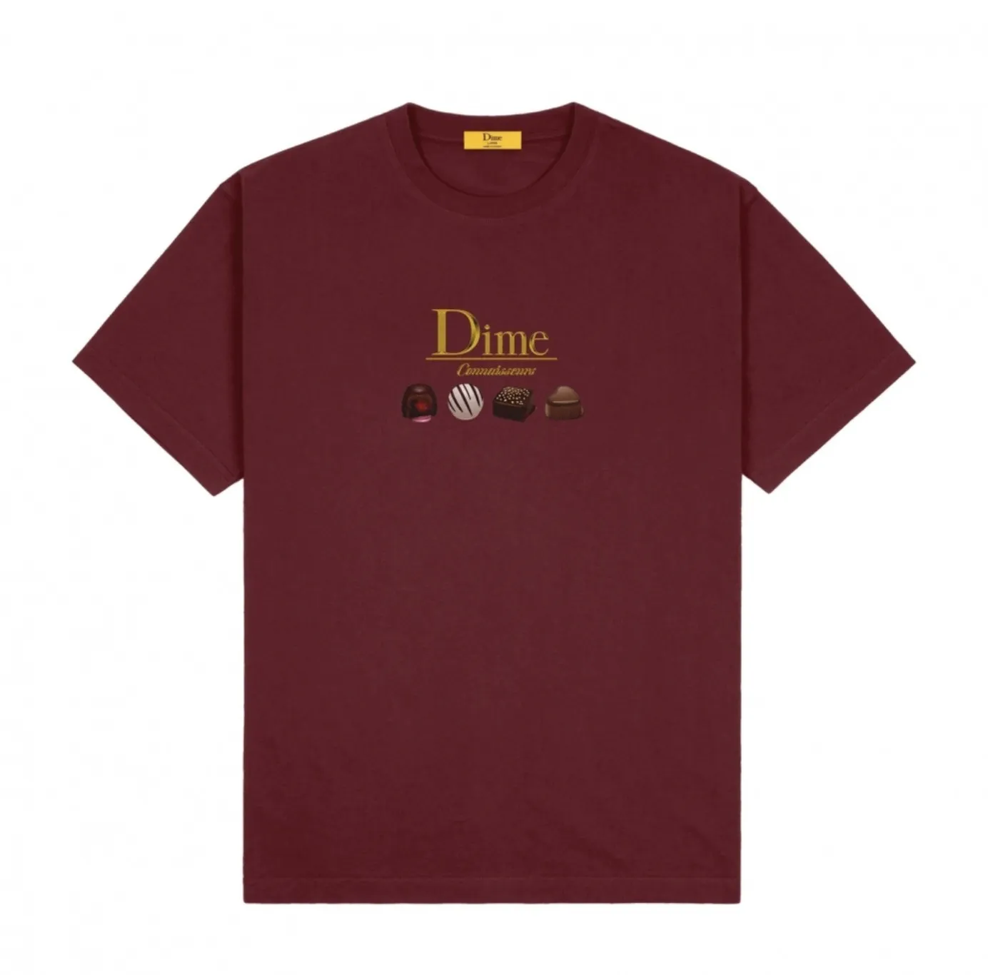 Dime  |Street Style U-Neck Plain Short Sleeves Logo Skater Style