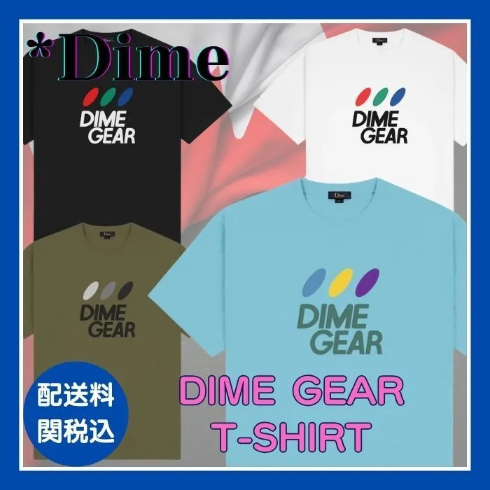 Dime  |Unisex Street Style Cotton Short Sleeves Logo Skater Style