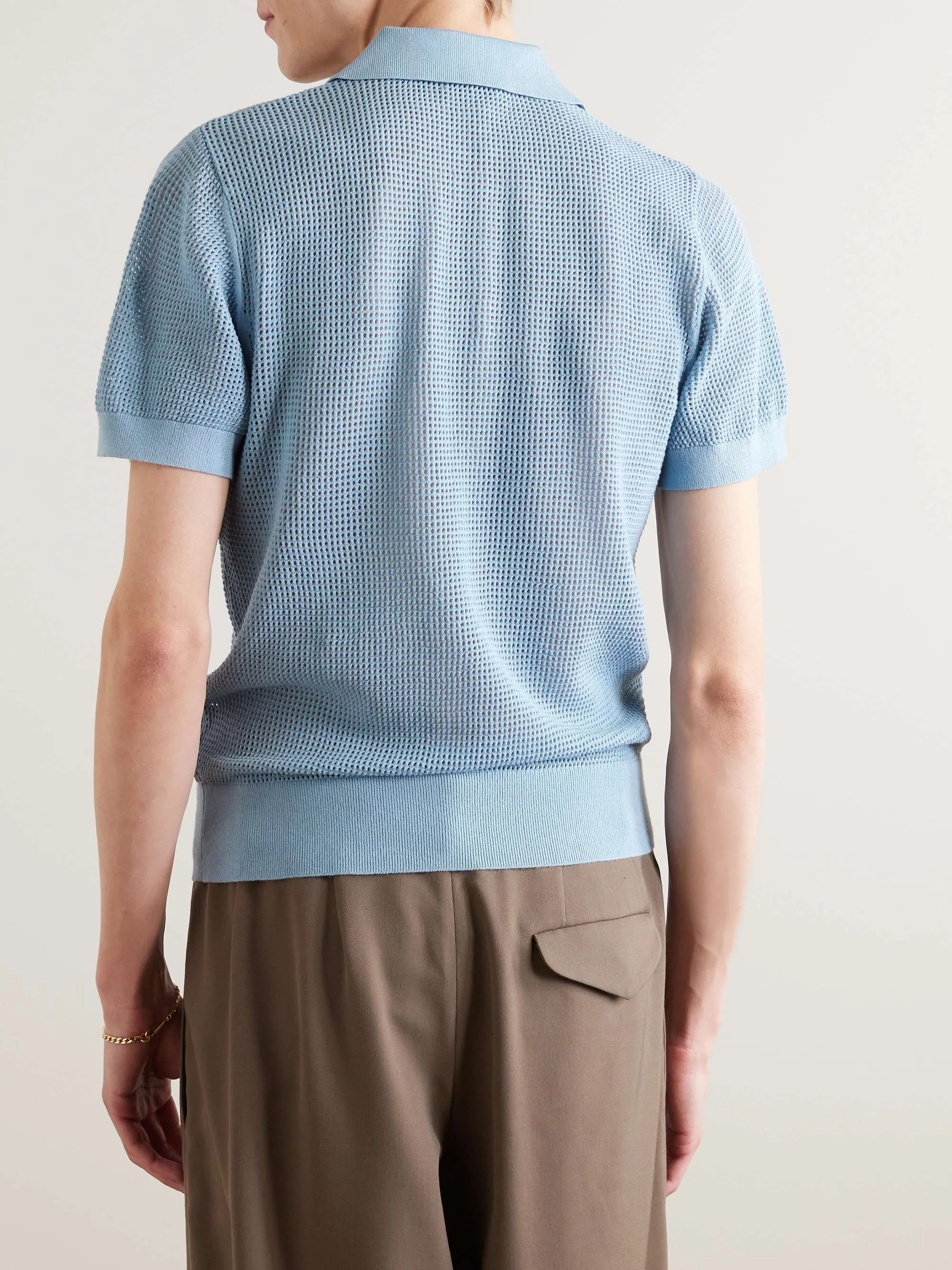 Dries Van Noten  |Blended Fabrics Plain Short Sleeves Designers Polos