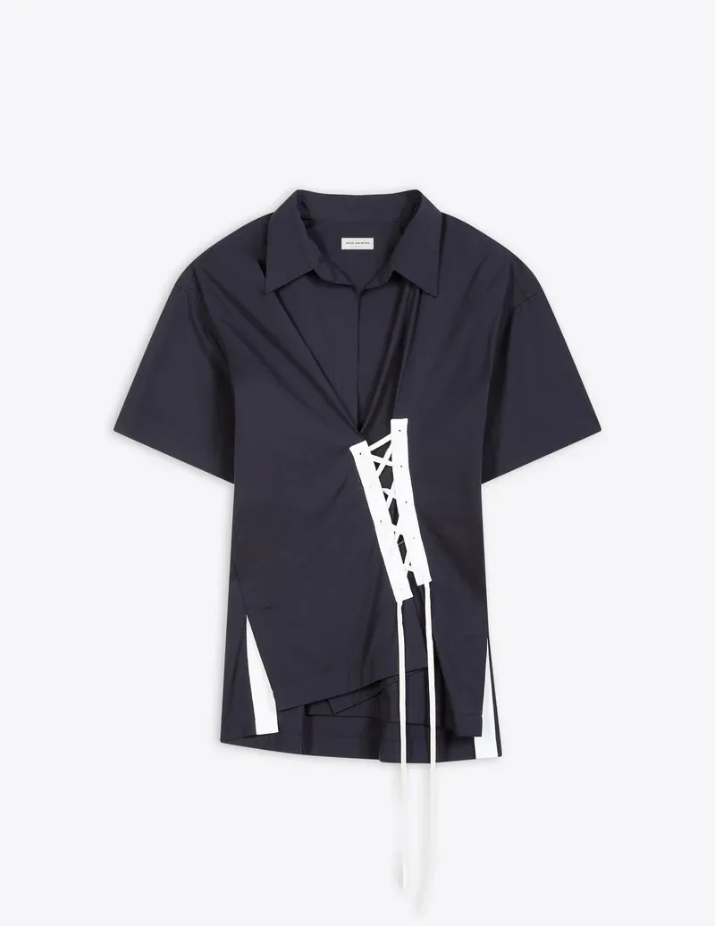 Dries Van Noten  |Draped lace shirt