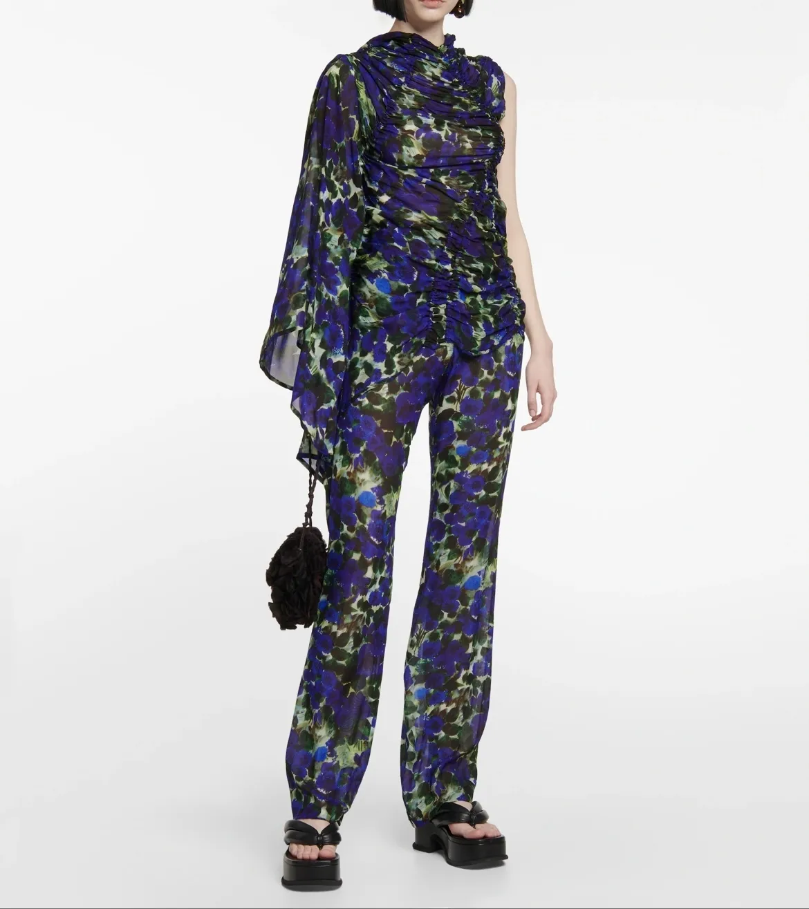 Dries Van Noten  |Flower Patterns Sleeveless Medium Party Style Elegant Style