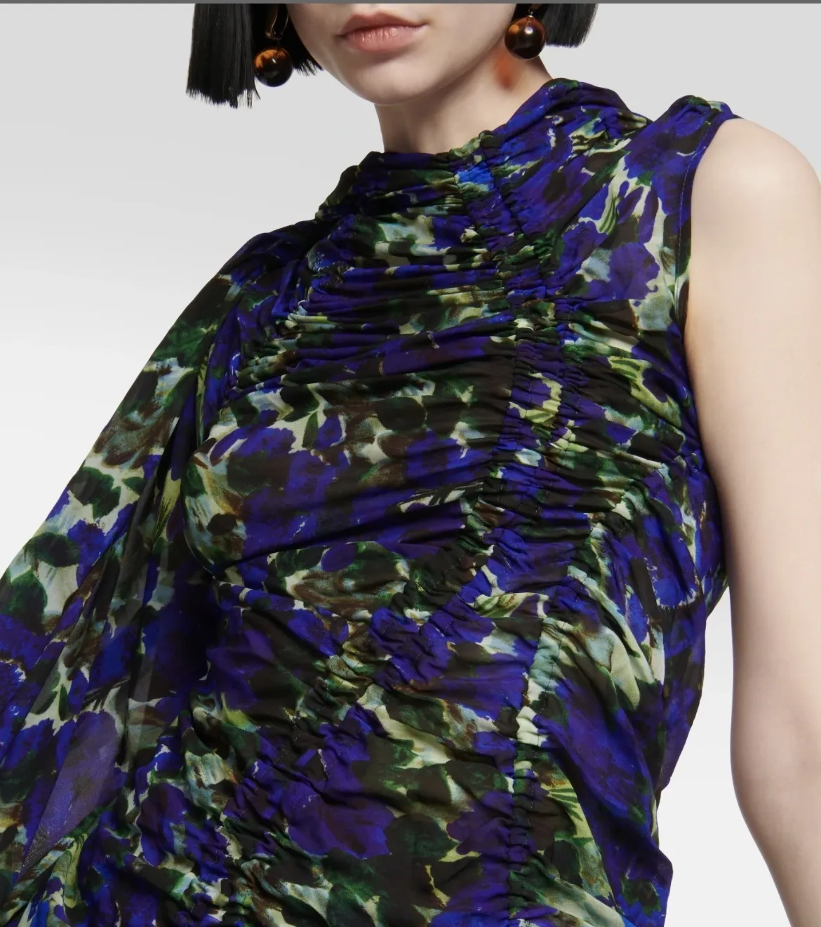 Dries Van Noten  |Flower Patterns Sleeveless Medium Party Style Elegant Style