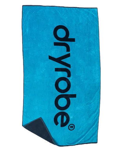 dryrobe Beach Towel - Blue Charcoal Grey