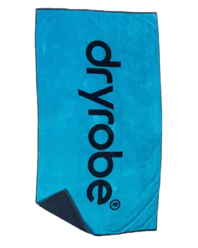 dryrobe Beach Towel - Blue Charcoal Grey