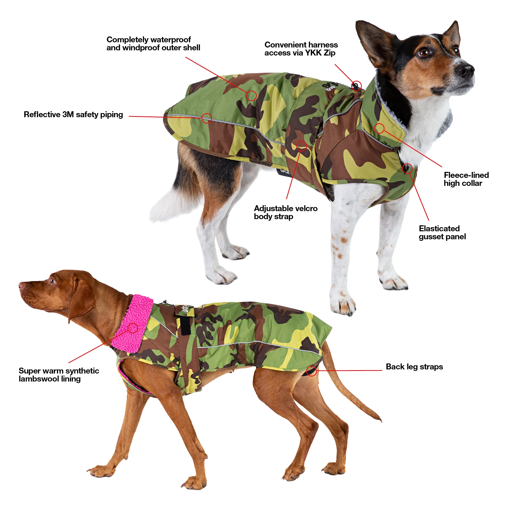 dryrobe Dog - Camo Grey