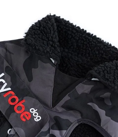 Dryrobe Dog Robe - Black Camo