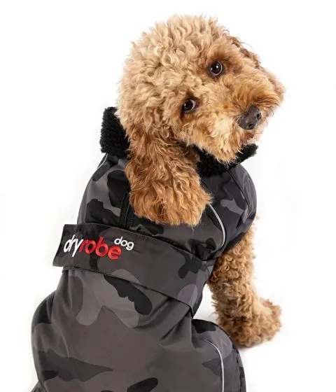 Dryrobe Dog Robe - Black Camo