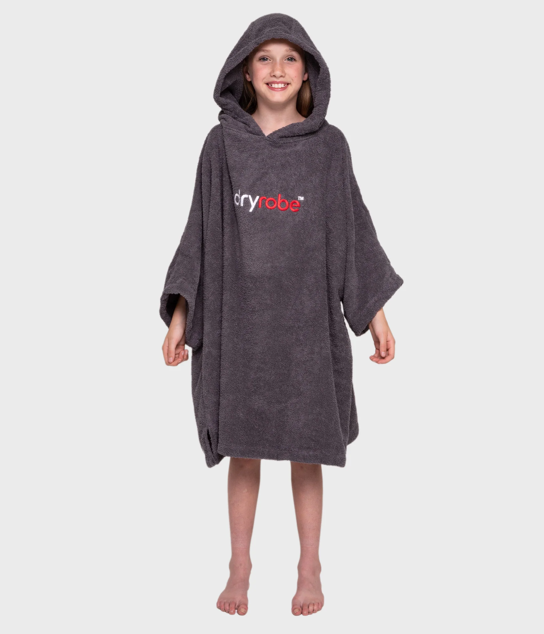 dryrobe Kids Organic Towel dryrobe - Slate Grey