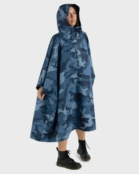 Dryrobe Waterproof Poncho - Blue Camo